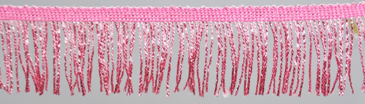 2-inch Metallic Chainette Trim, 15 Yards - Shimmer Tassel Fringe for Upholstery, Costumes, Drapery & DIY Crafts